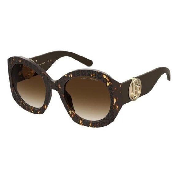 New MARC JACOBS Havana Square Marc 722/S 305HA Sunglasses Women - Picture 1 of 4